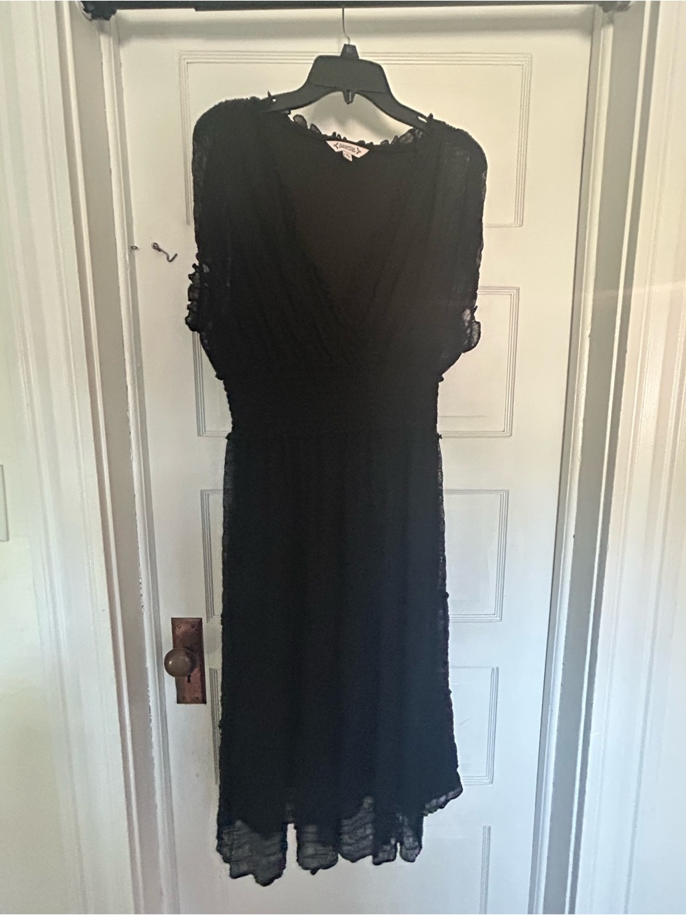 Nanette Lepore Black Lace Midi Dress